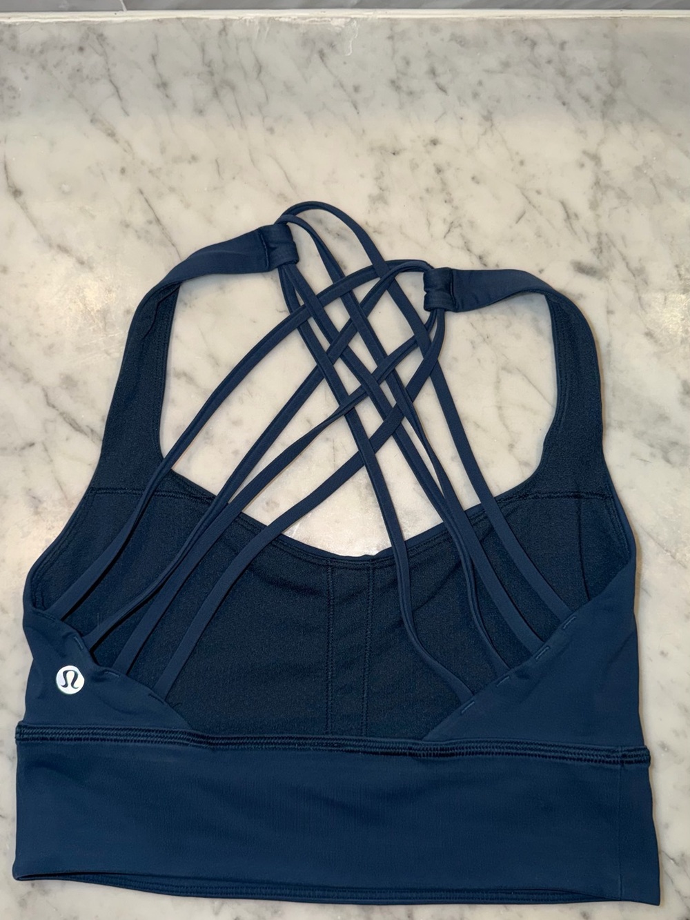 lululemon athletica Navy Blue Strappy Sports Bra